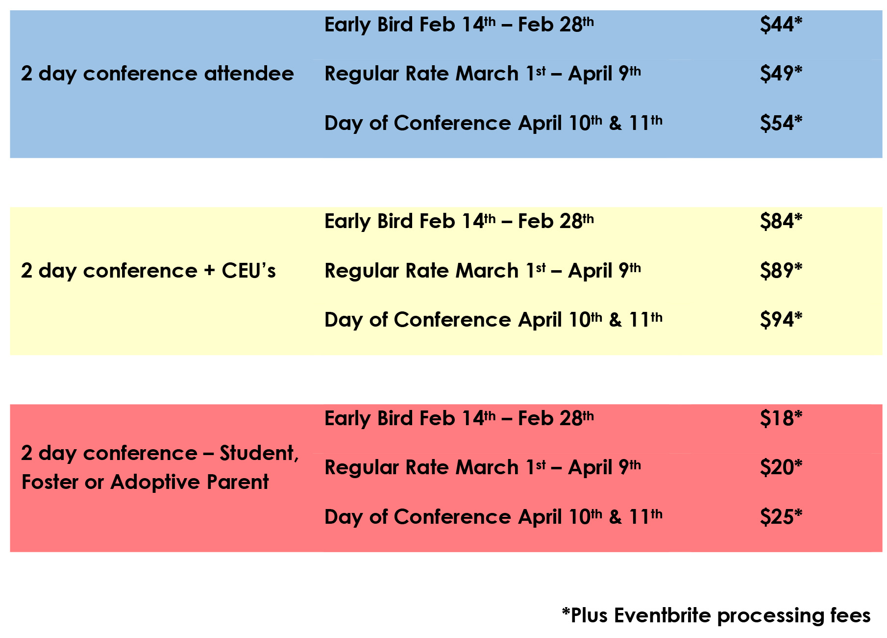 Hope Conference Pricing Schedule01 The Alliance of Southwest Missouri